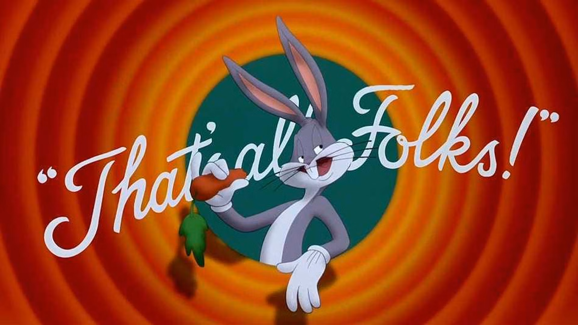 That's all Folks end image from Looney Toons